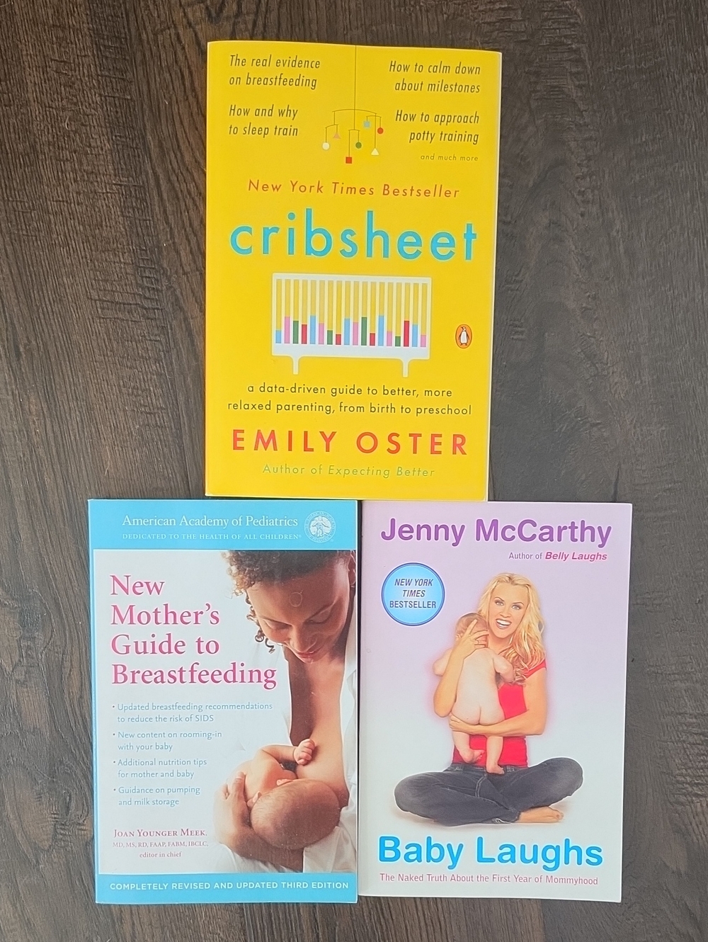 Set Of 3 Books: Cribsheet, Breastfeeding, Baby/Parenting